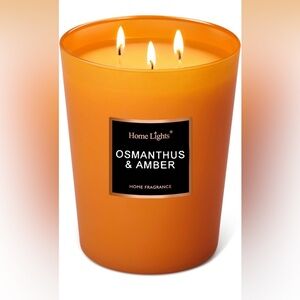 New Open Box HomeLights Large Jar Candle-33.3 Oz. Natural Soy Aromatherapy Candl